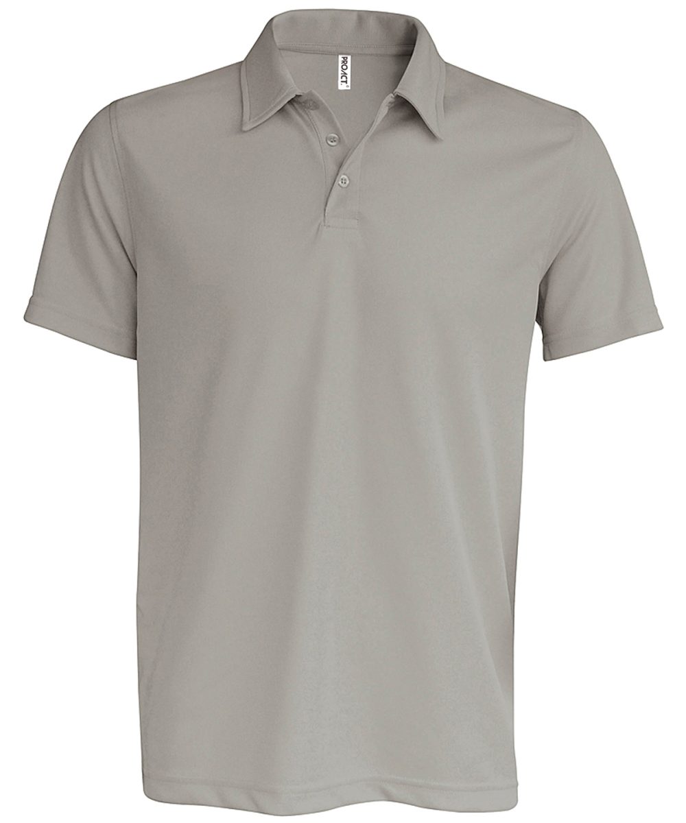 Fine Grey Men's short-sleeved polo shirt