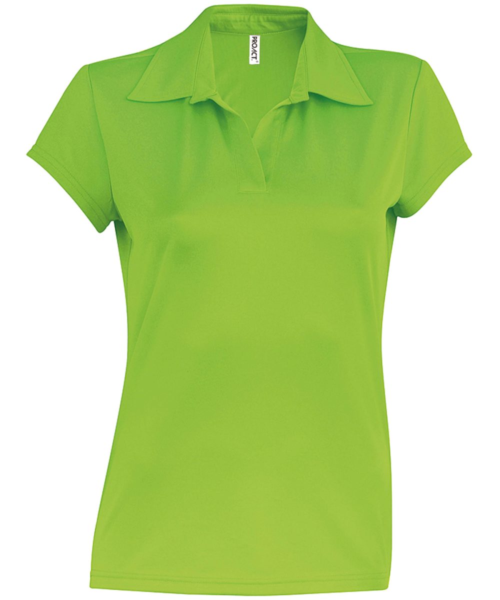 Lime Ladies' short-sleeved polo shirt