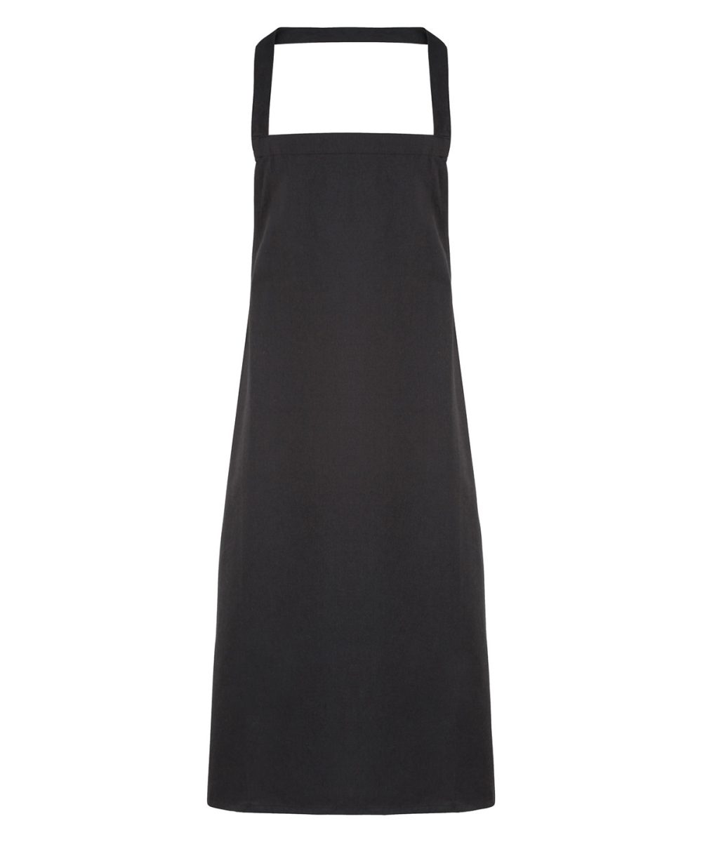 Black 100% Organic Cotton Bib Apron