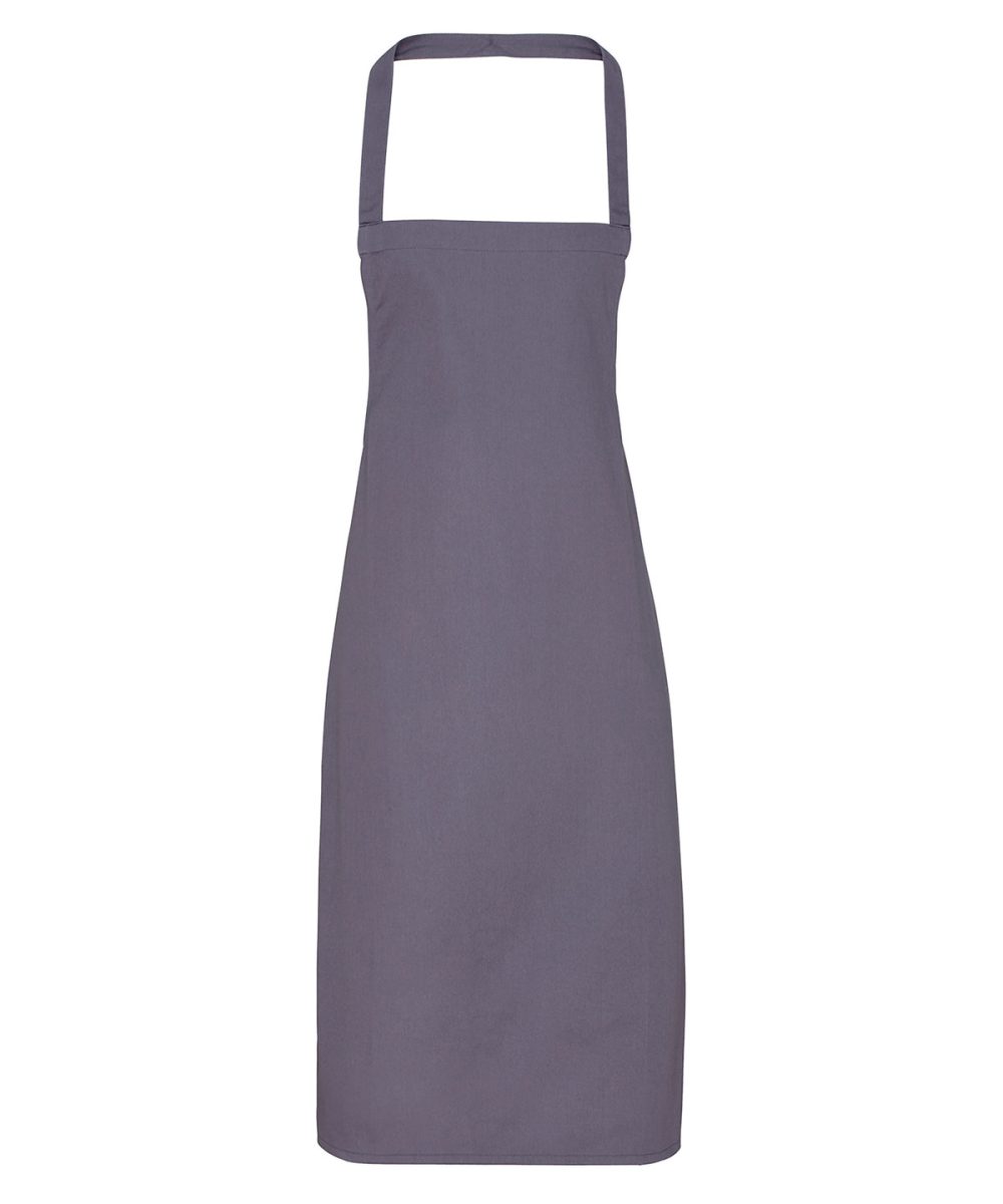 Dark Grey 100% Organic Cotton Bib Apron