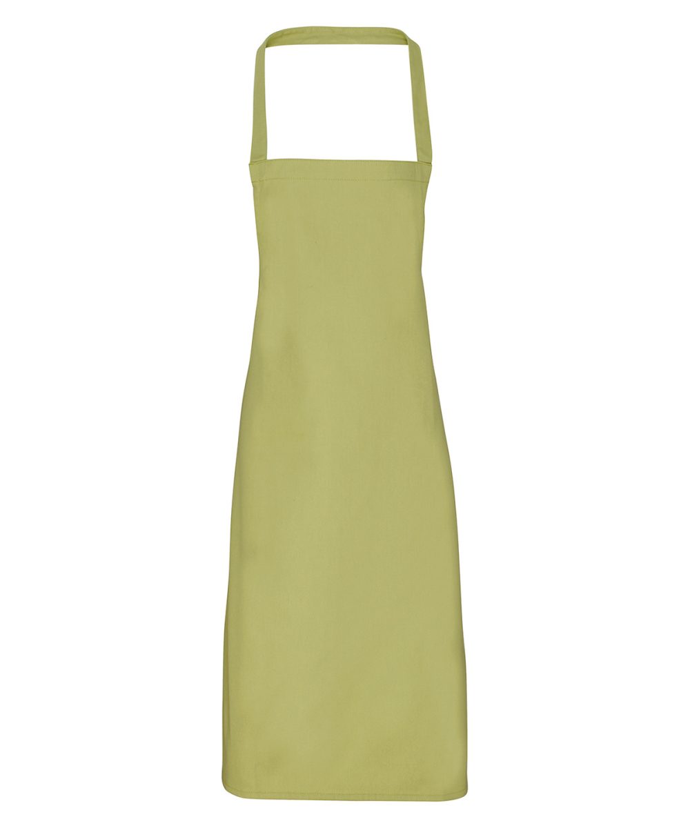 Lime 100% Organic Cotton Bib Apron