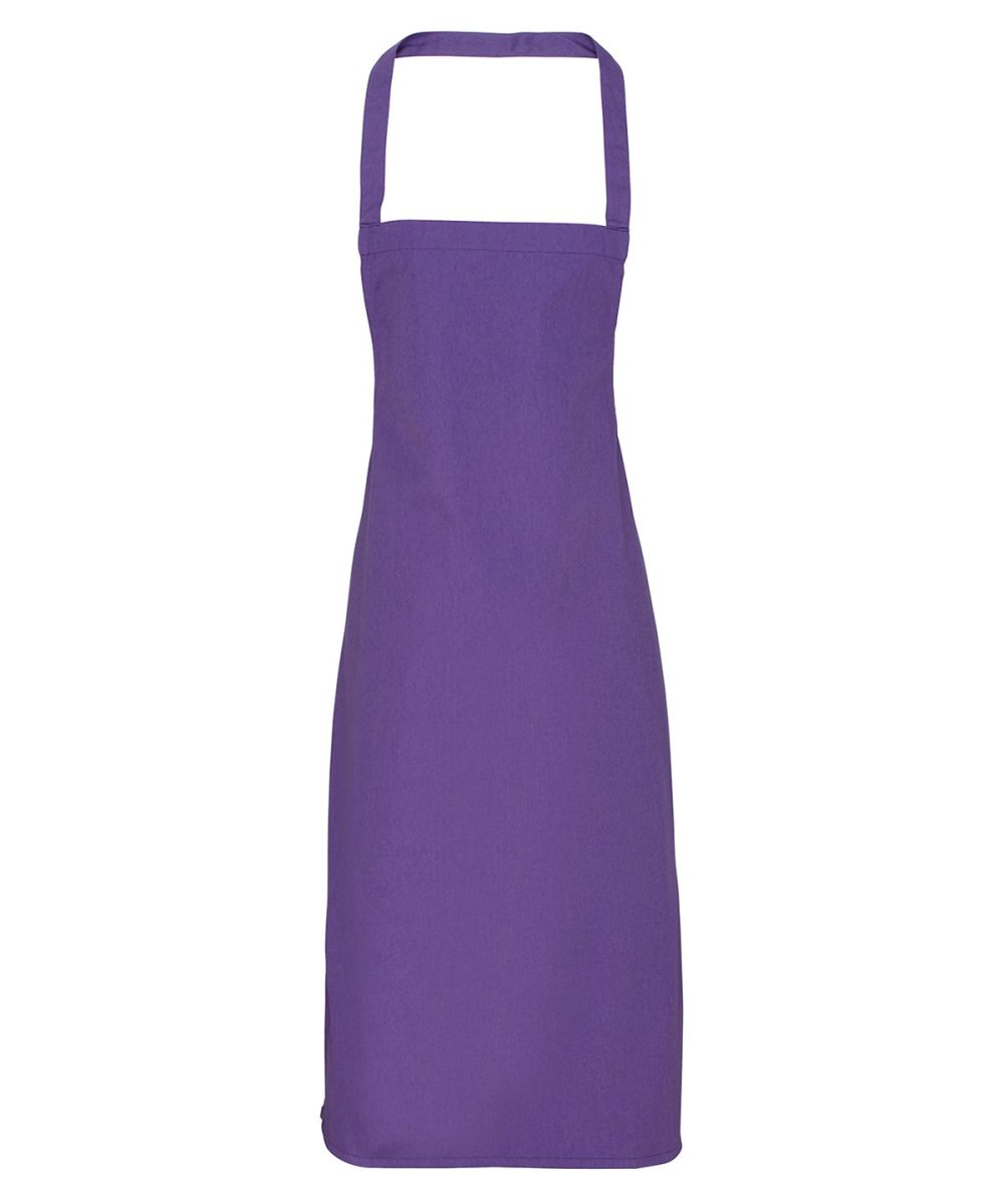 Purple 100% Organic Cotton Bib Apron