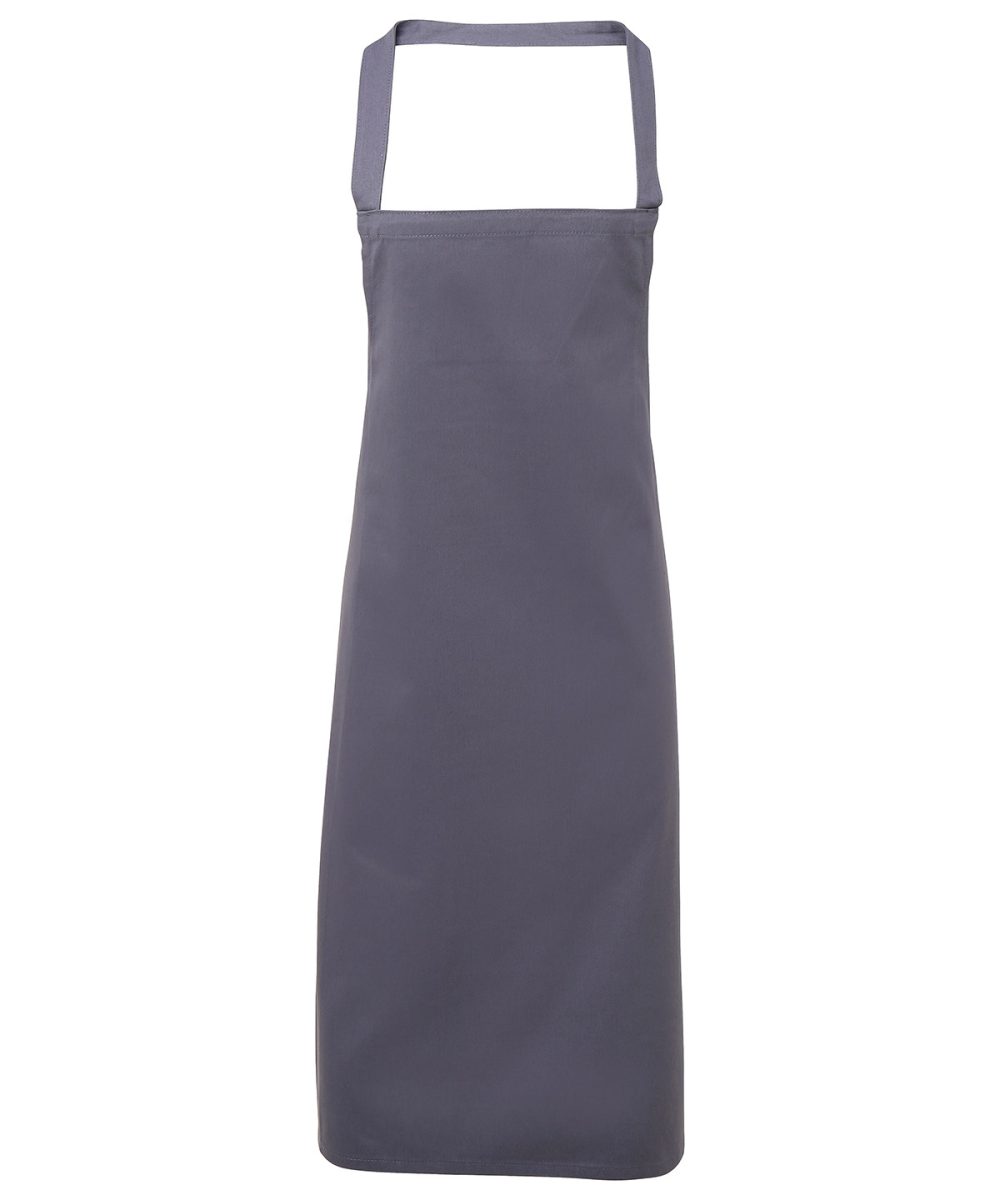 Steel 100% Organic Cotton Bib Apron