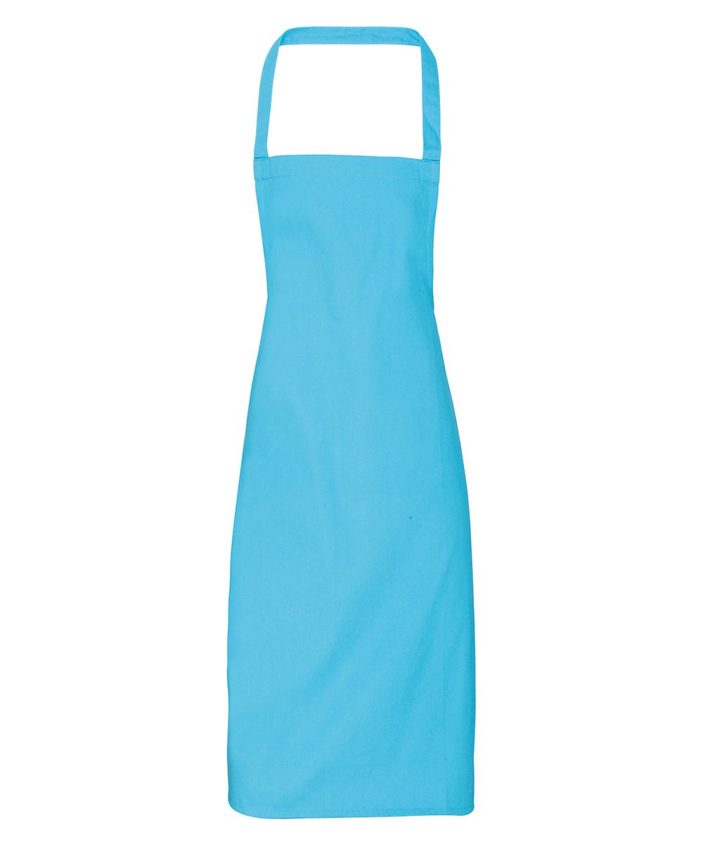 Turquoise 100% Organic Cotton Bib Apron