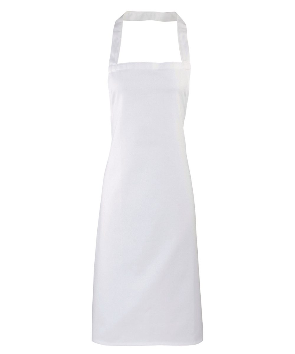 White 100% Organic Cotton Bib Apron