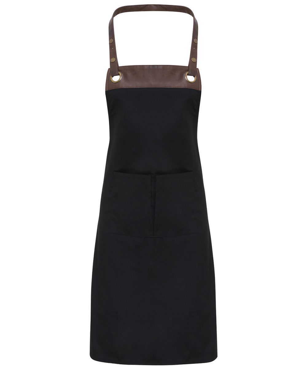 Black/Brown Espresso bib apron