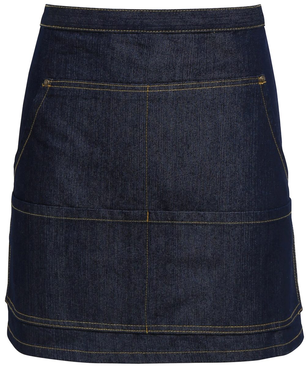 Indigo Denim Jeans stitch denim waist apron