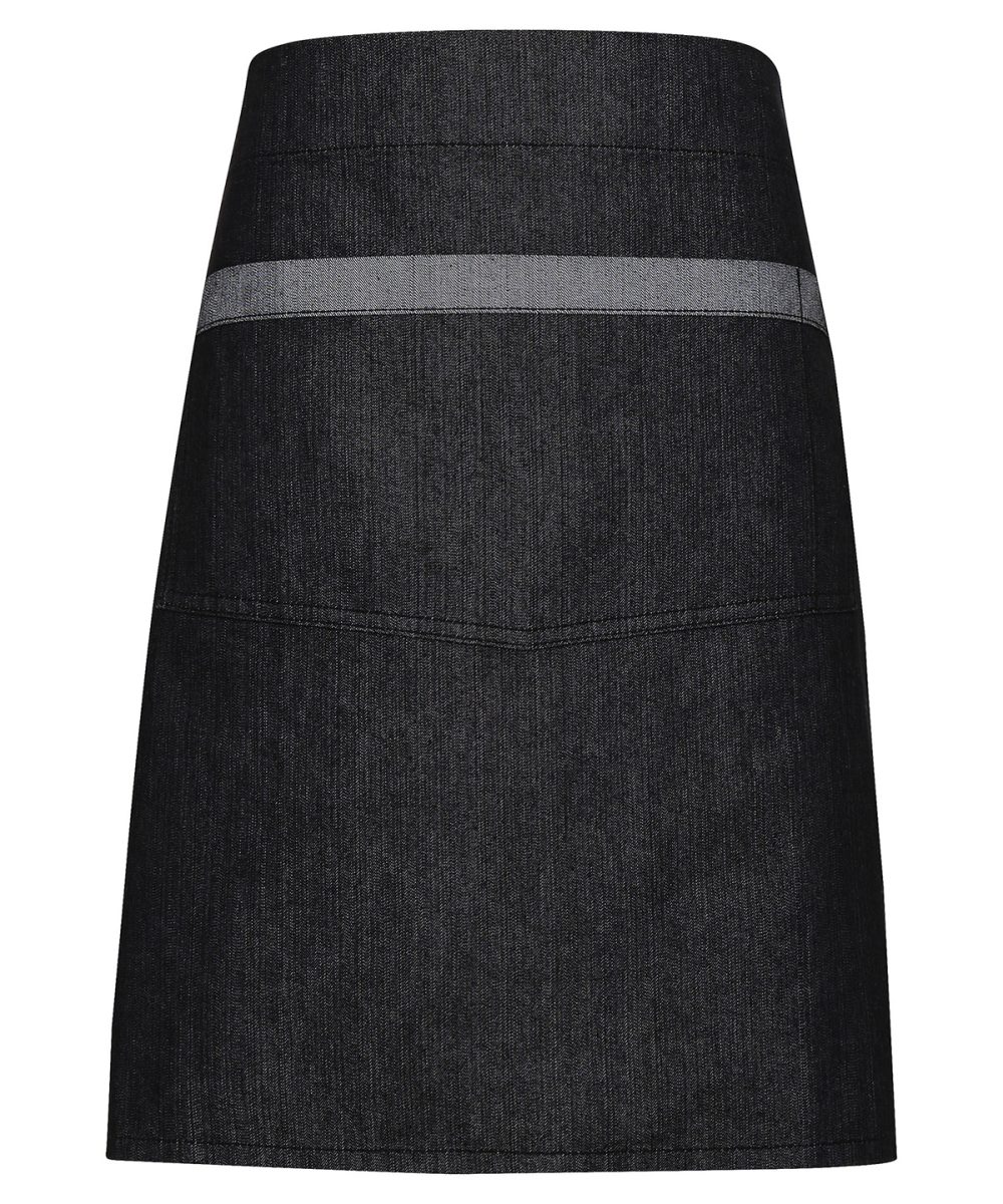 Black Denim Domain contrast denim waist apron