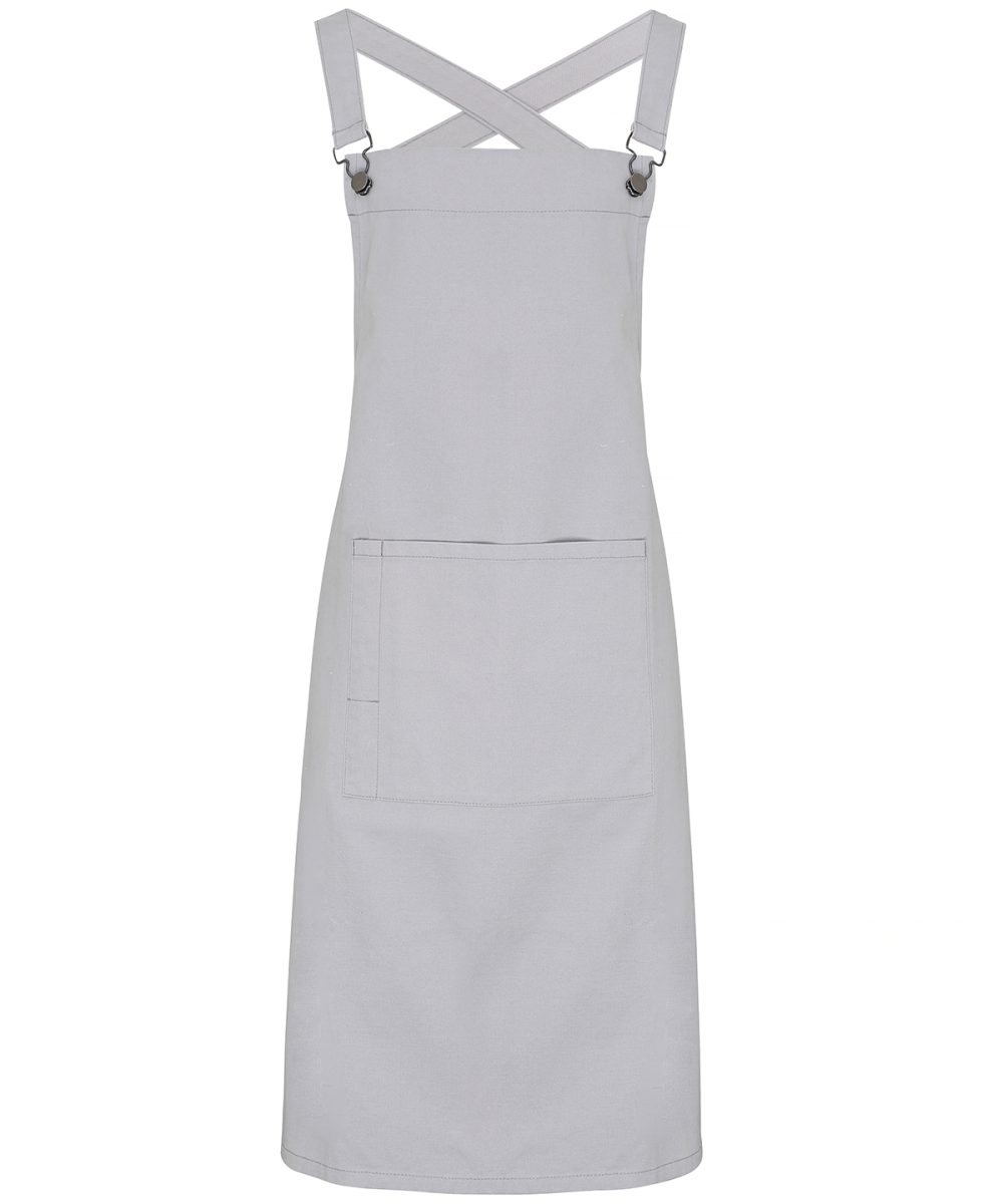 Silver Cross back 'barista' bib apron