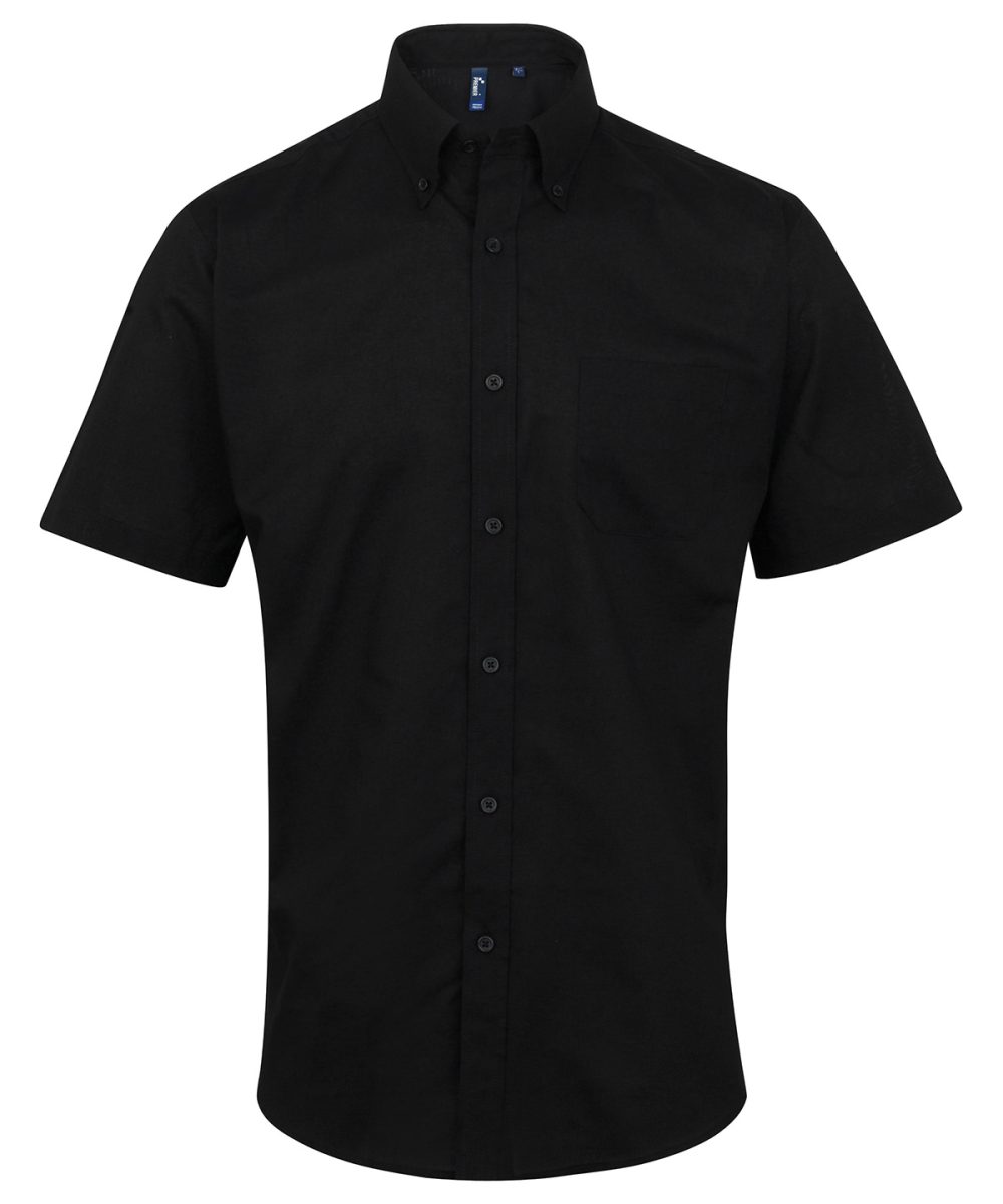 Black Signature Oxford short sleeve shirt