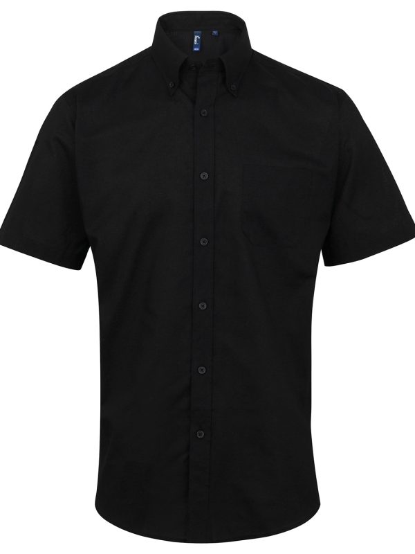 Black Signature Oxford short sleeve shirt