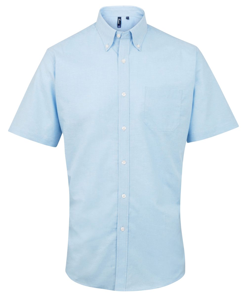 Light Blue Signature Oxford short sleeve shirt