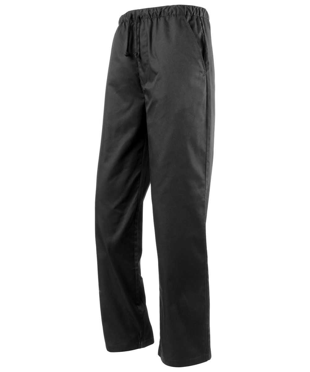 Black Essential chef's trousers