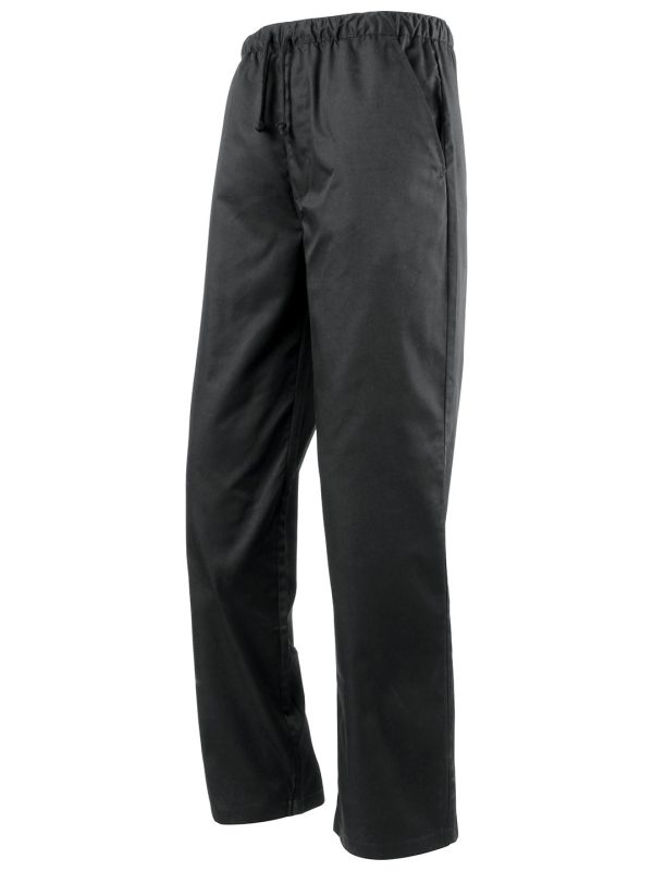 Black Essential chef's trousers