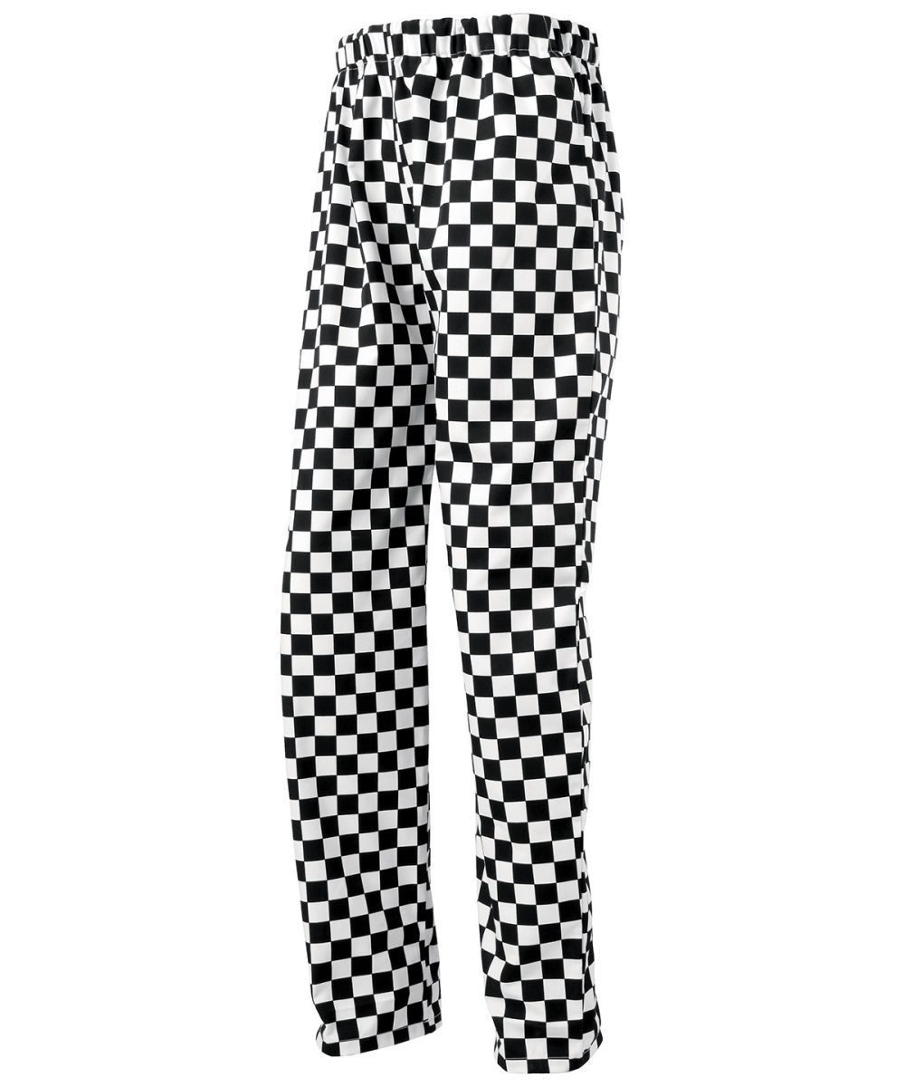 Black White Essential chef's trousers