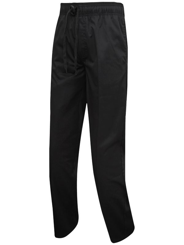 Black Chef's select slim leg trousers