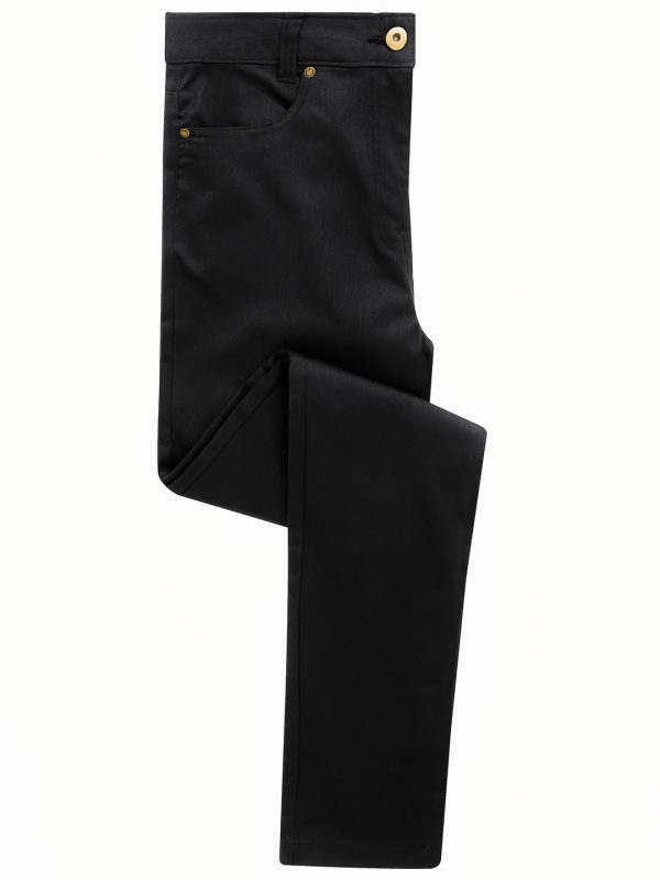 Black Women's performance chino jeans