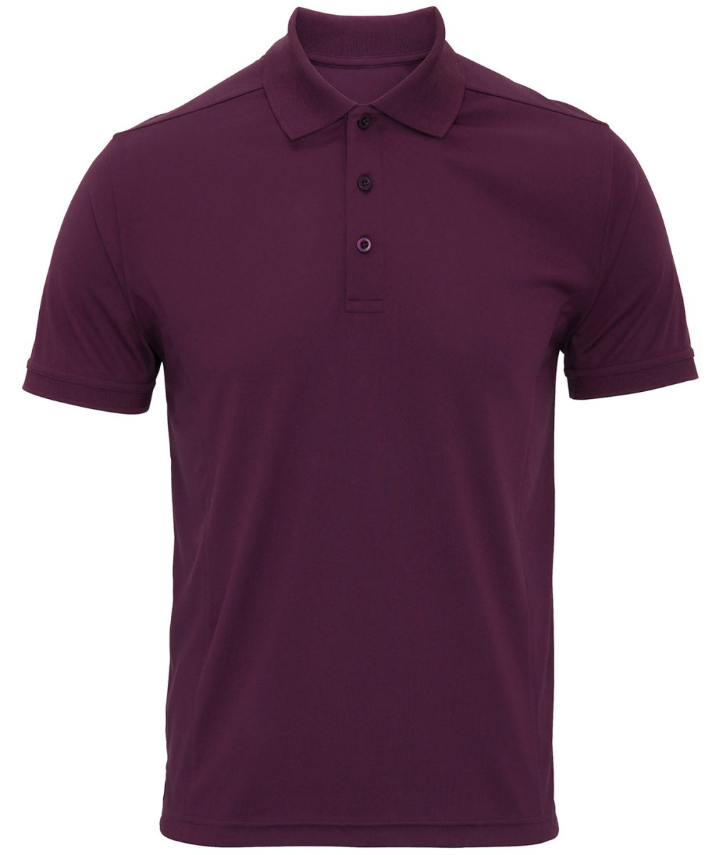 Aubergine Coolchecker® piqué polo