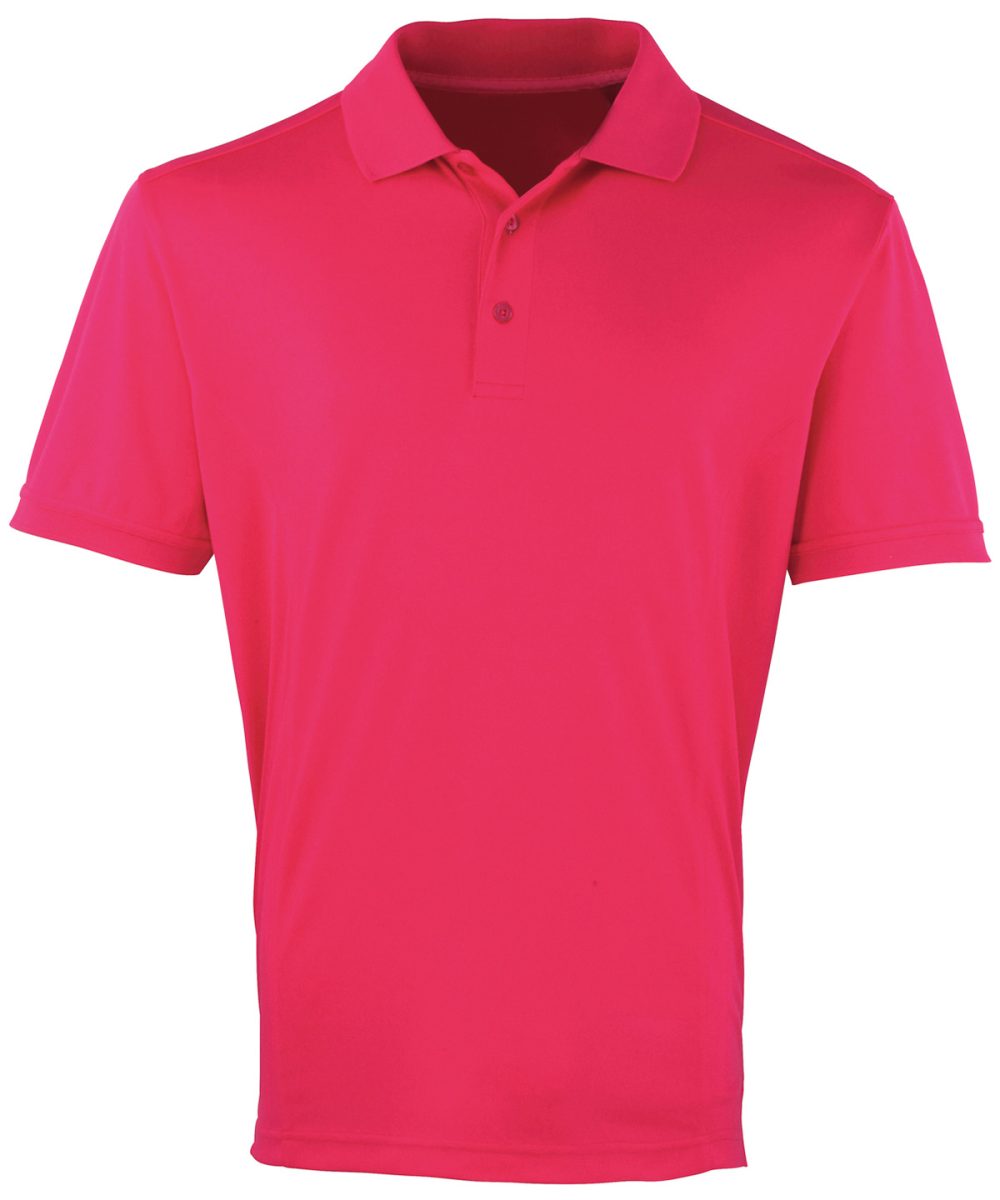 Hot Pink Coolchecker® piqué polo