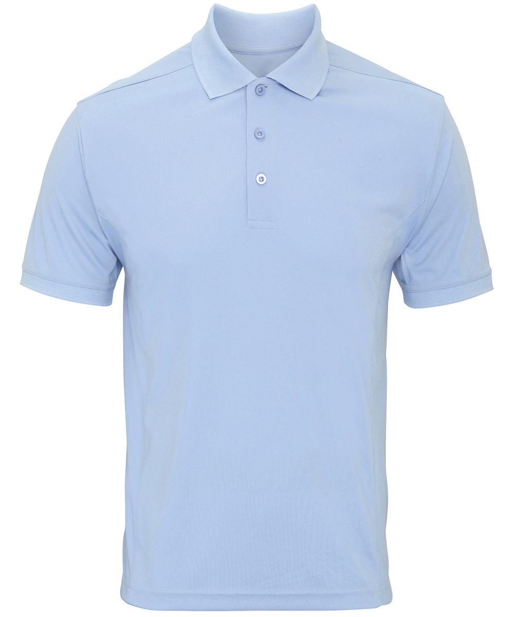 Light Blue Coolchecker® piqué polo