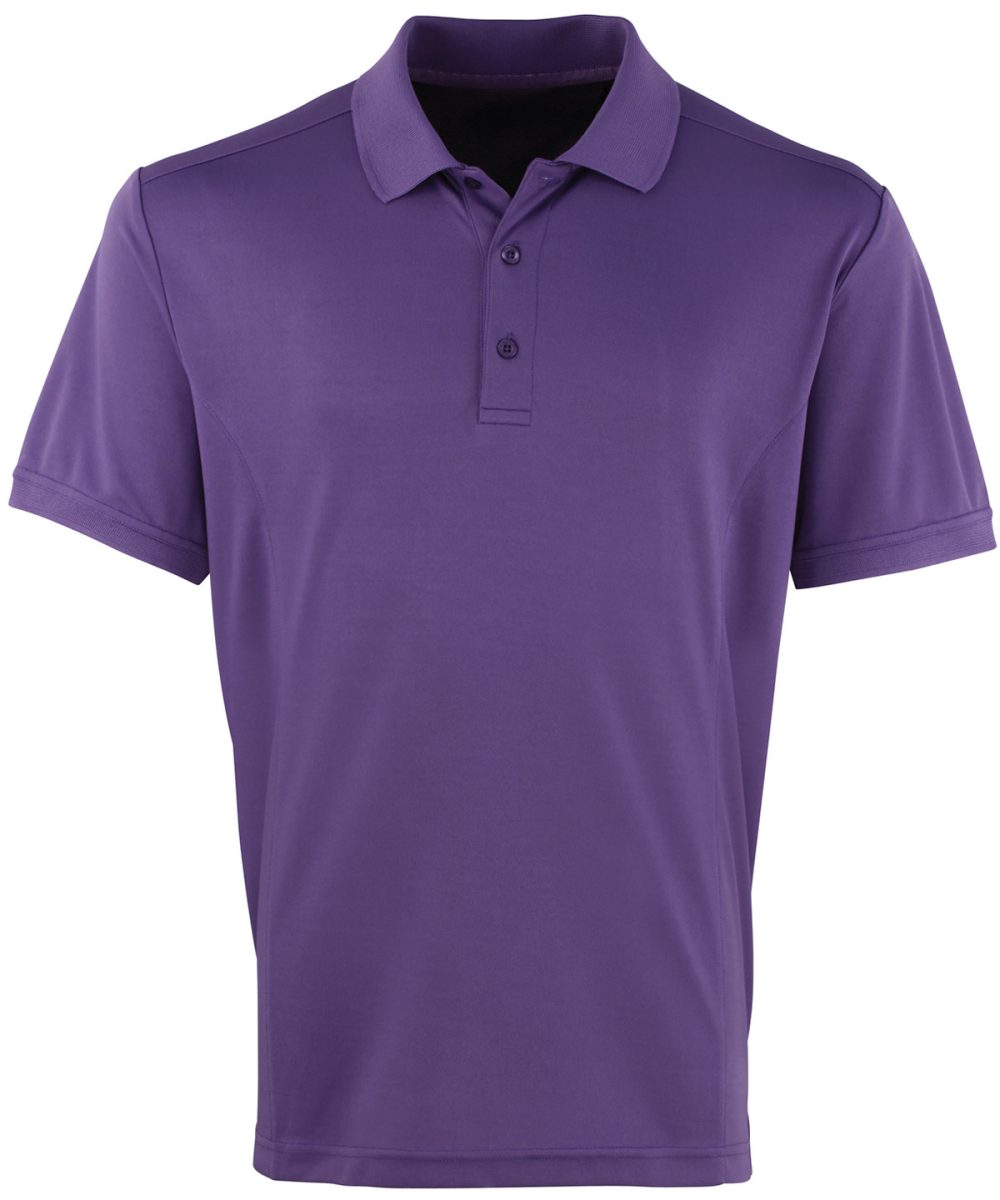 Purple Coolchecker® piqué polo