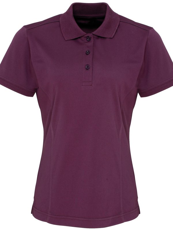 Aubergine Women's Coolchecker® piqué polo