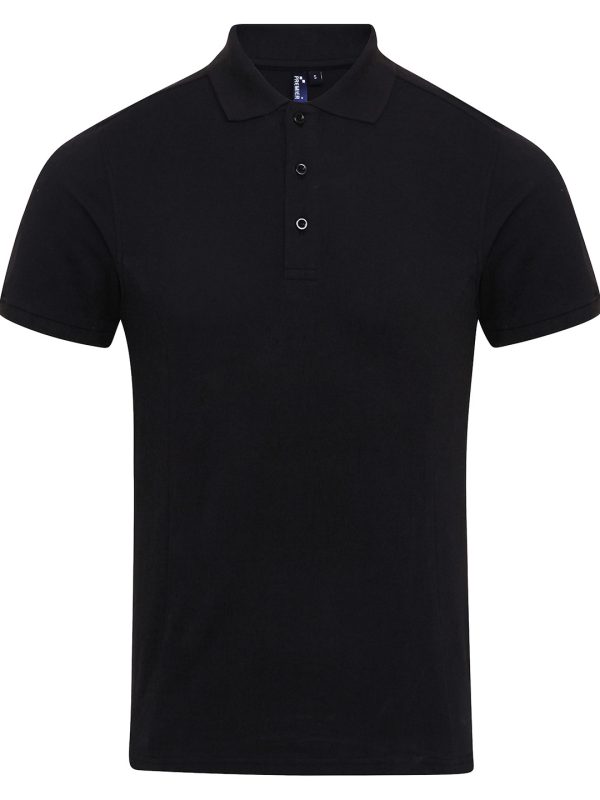 Black Coolchecker® plus piqué polo