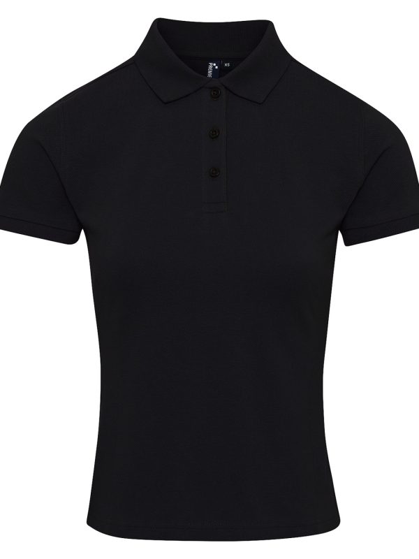 Black* Women's Coolchecker® plus piqué polo