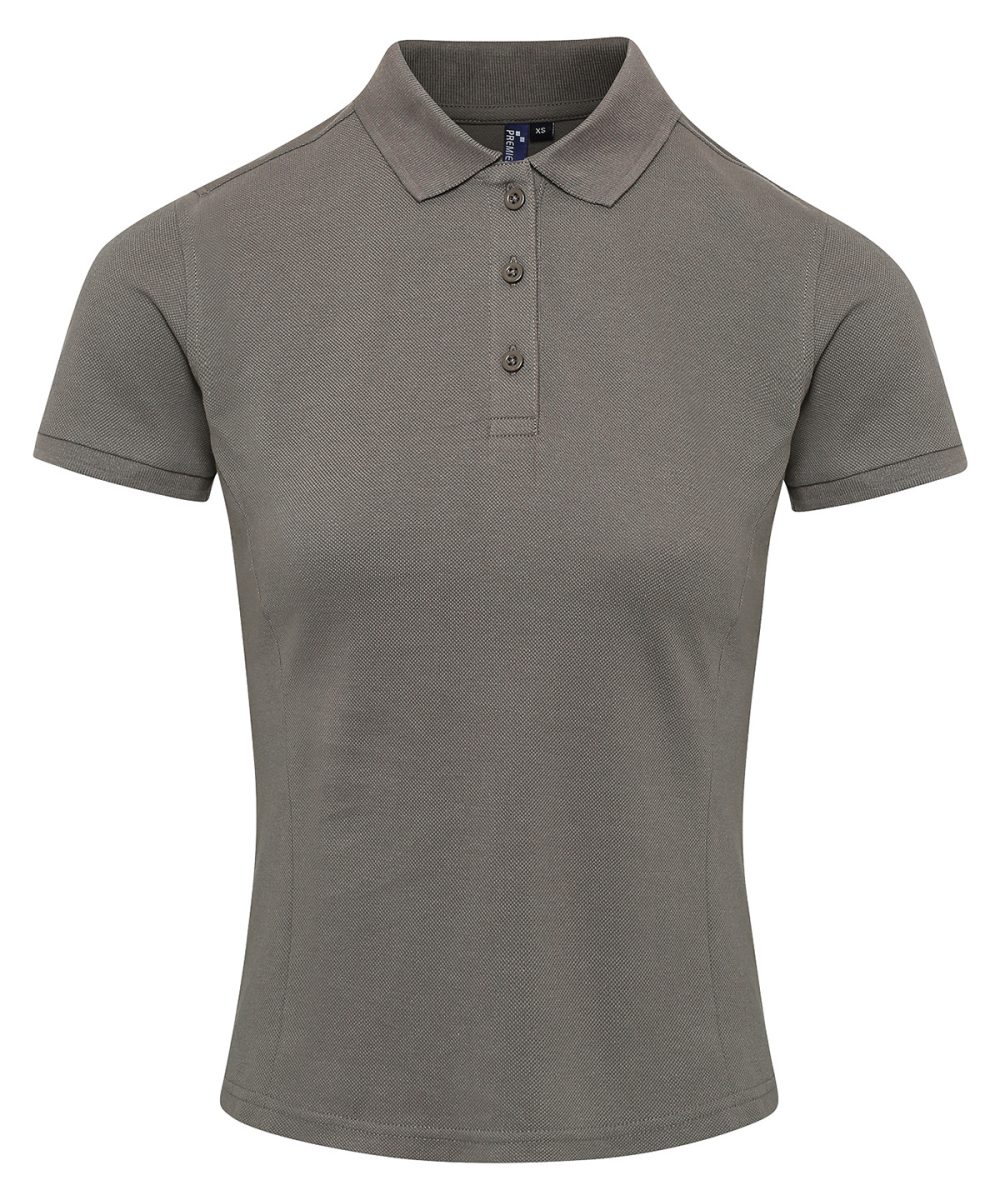 Dark Grey Women's Coolchecker® plus piqué polo