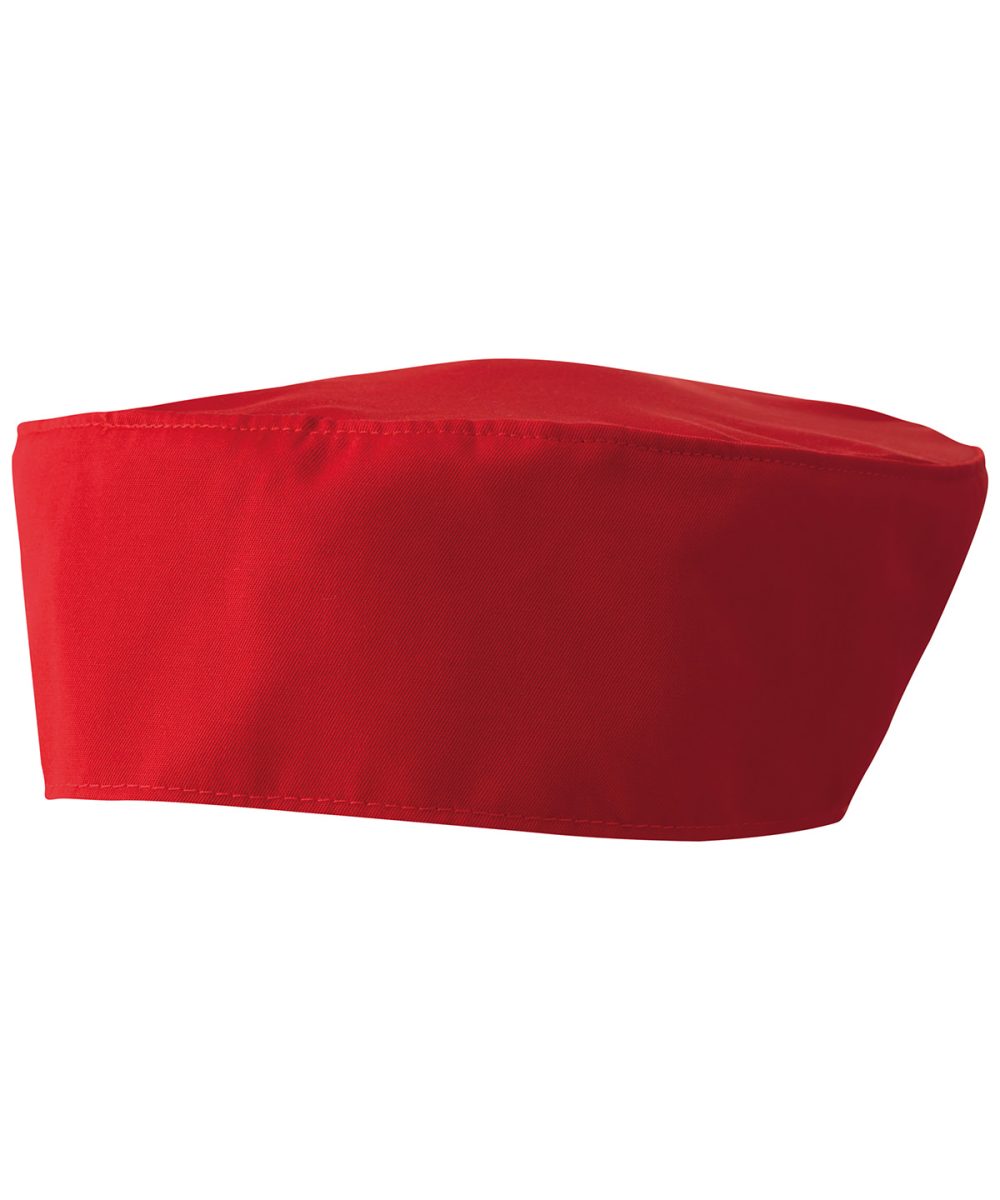 Red Chef's skull cap