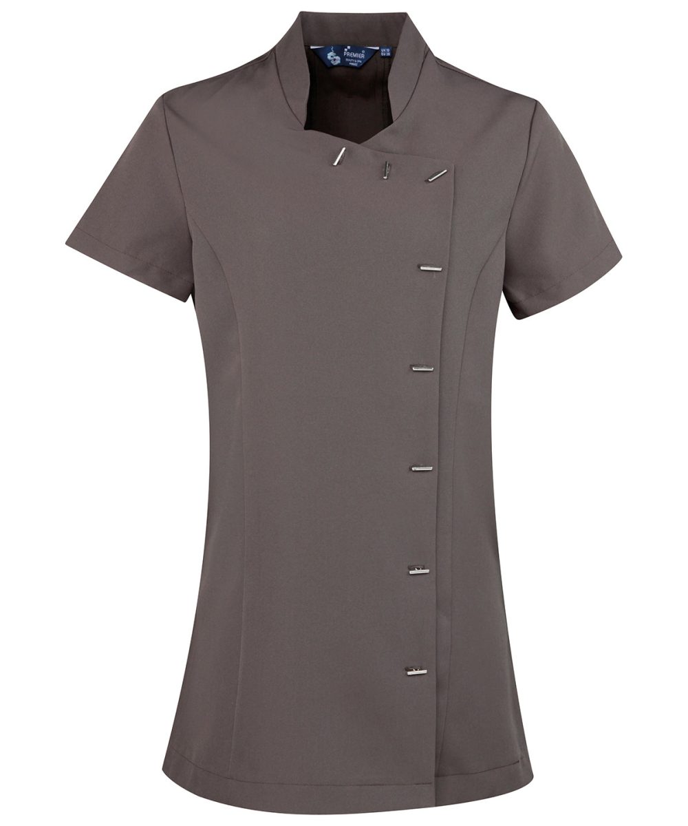 Dark Grey Orchid beauty and spa tunic