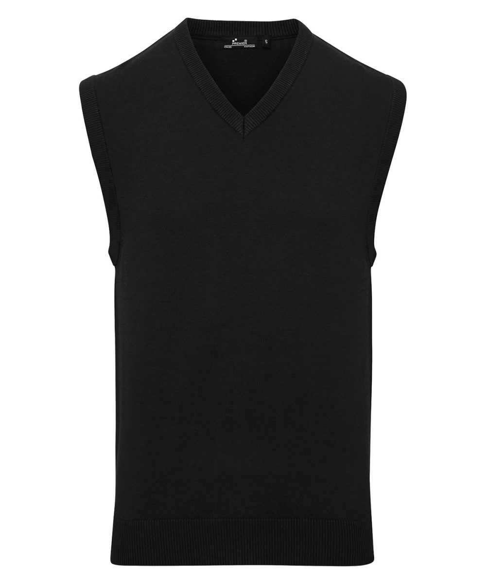 Black Sleeveless knitted sweater