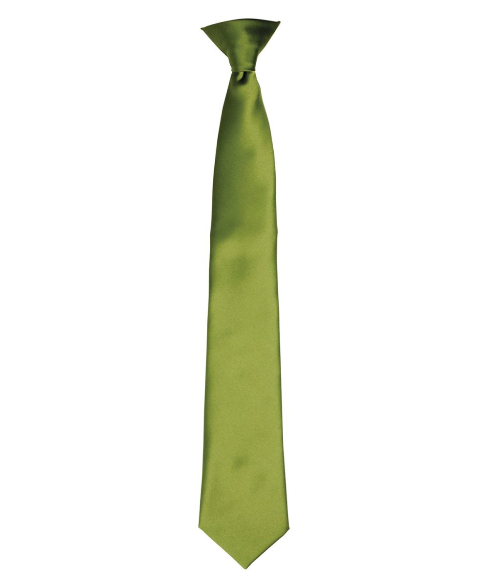 Oasis Green 'Colours' satin clip tie