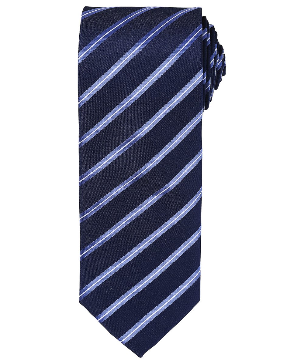 Navy/Royal Sports stripe tie