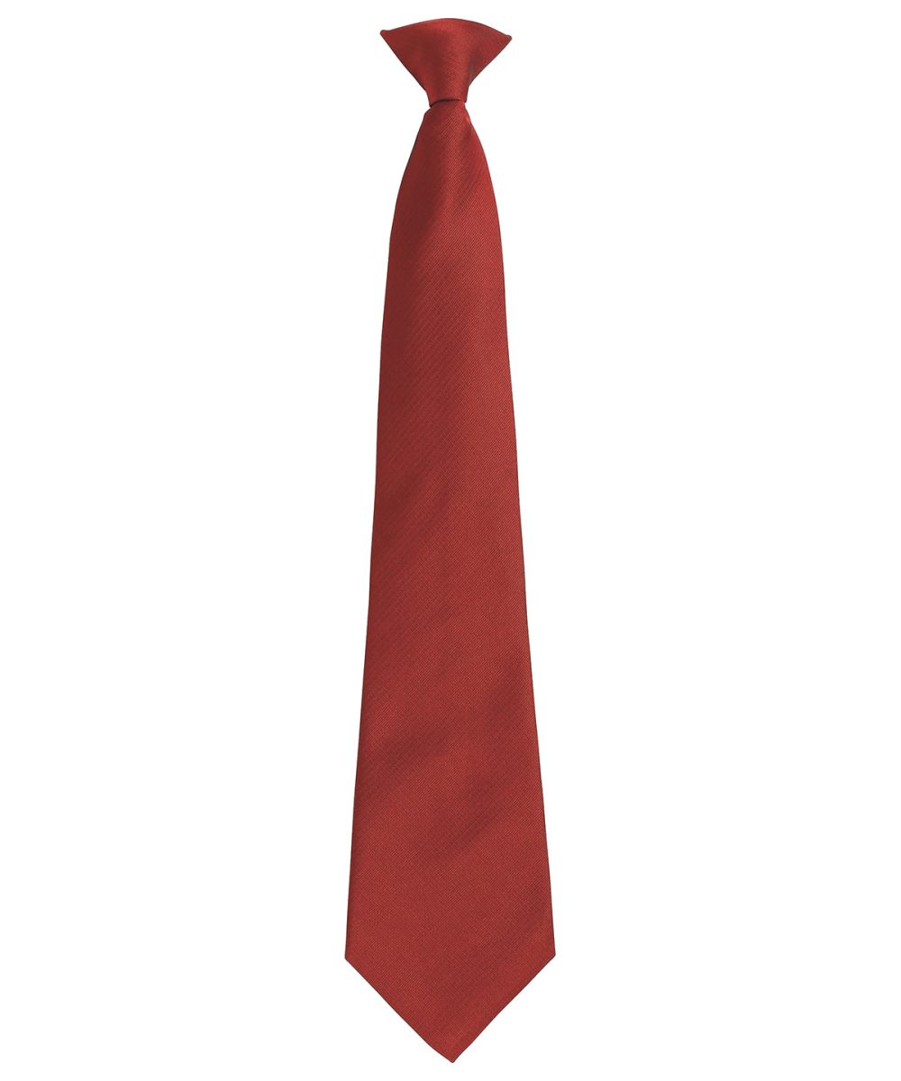 Burgundy 'Colours Originals' fashion clip tie