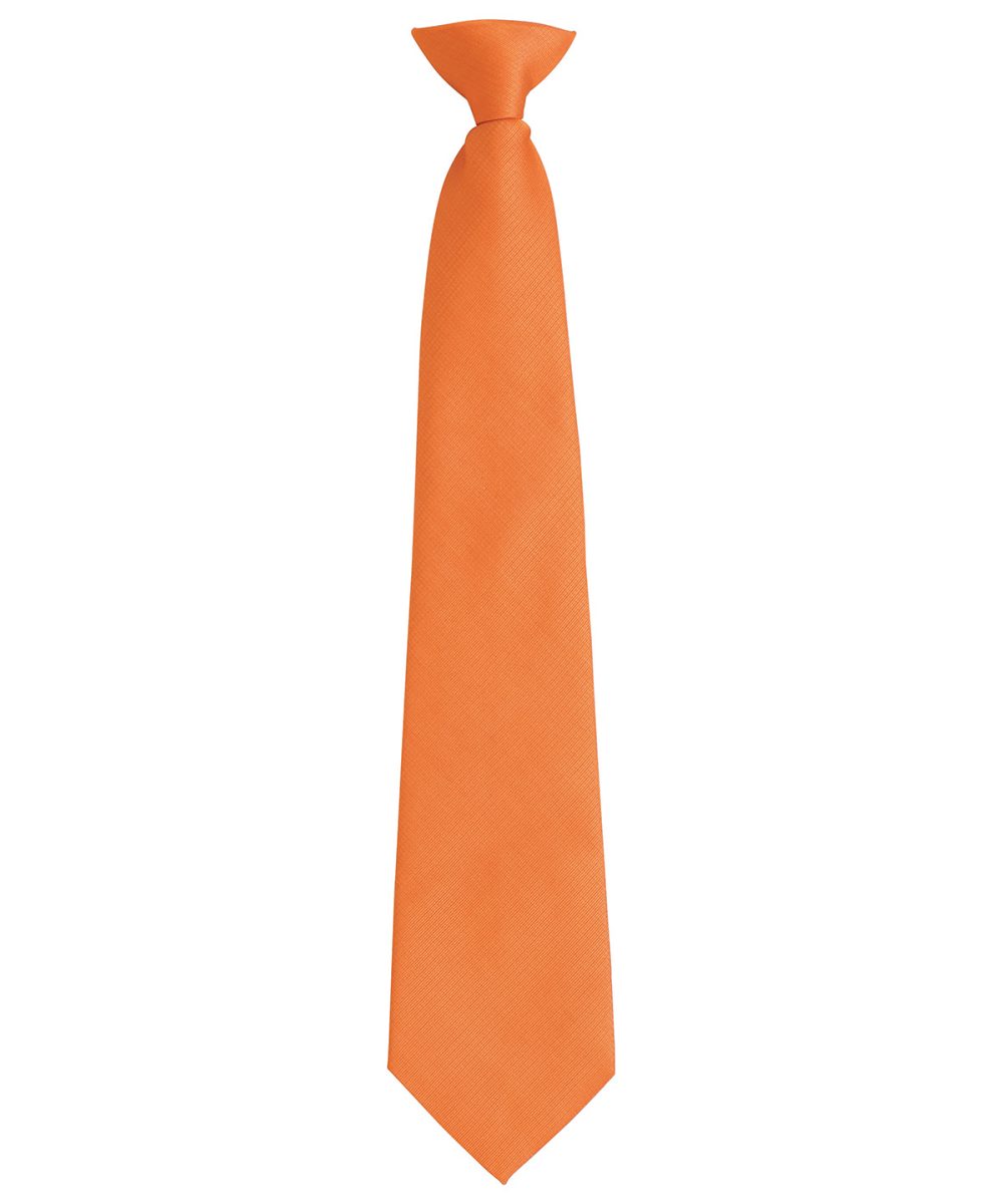 Orange 'Colours Originals' fashion clip tie