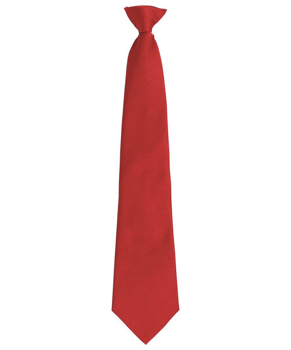 Red 'Colours Originals' fashion clip tie