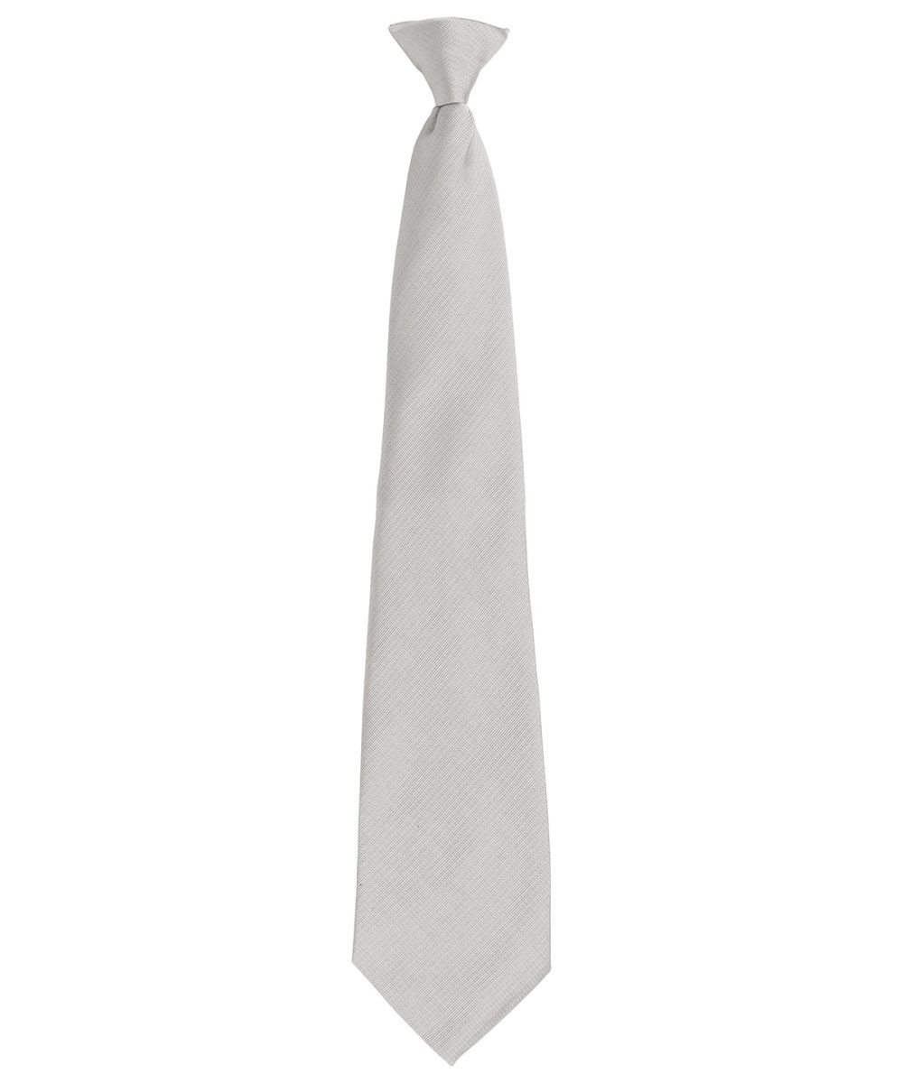 Silver 'Colours Originals' fashion clip tie