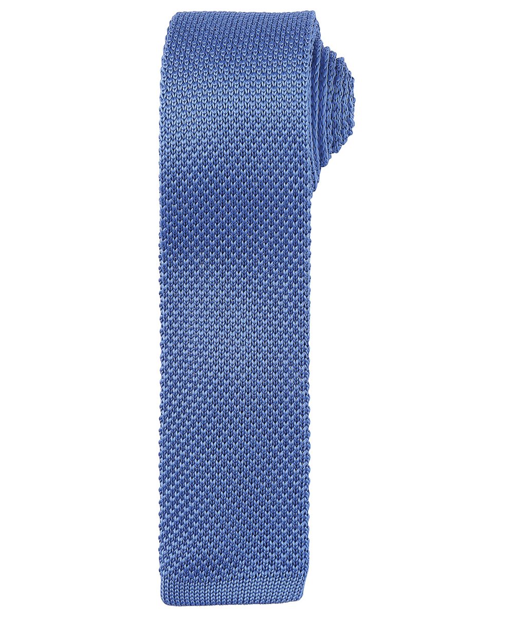 Mid Blue Slim knitted tie