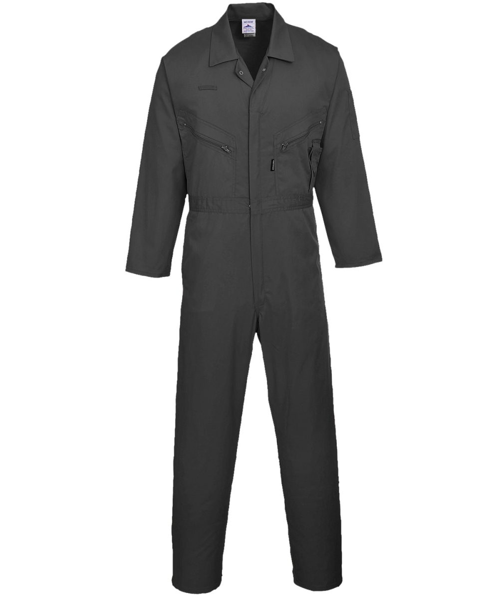 Black Liverpool zip coverall (C813)