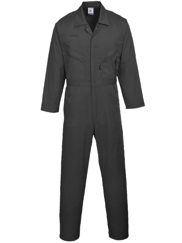 Black Liverpool zip coverall (C813)