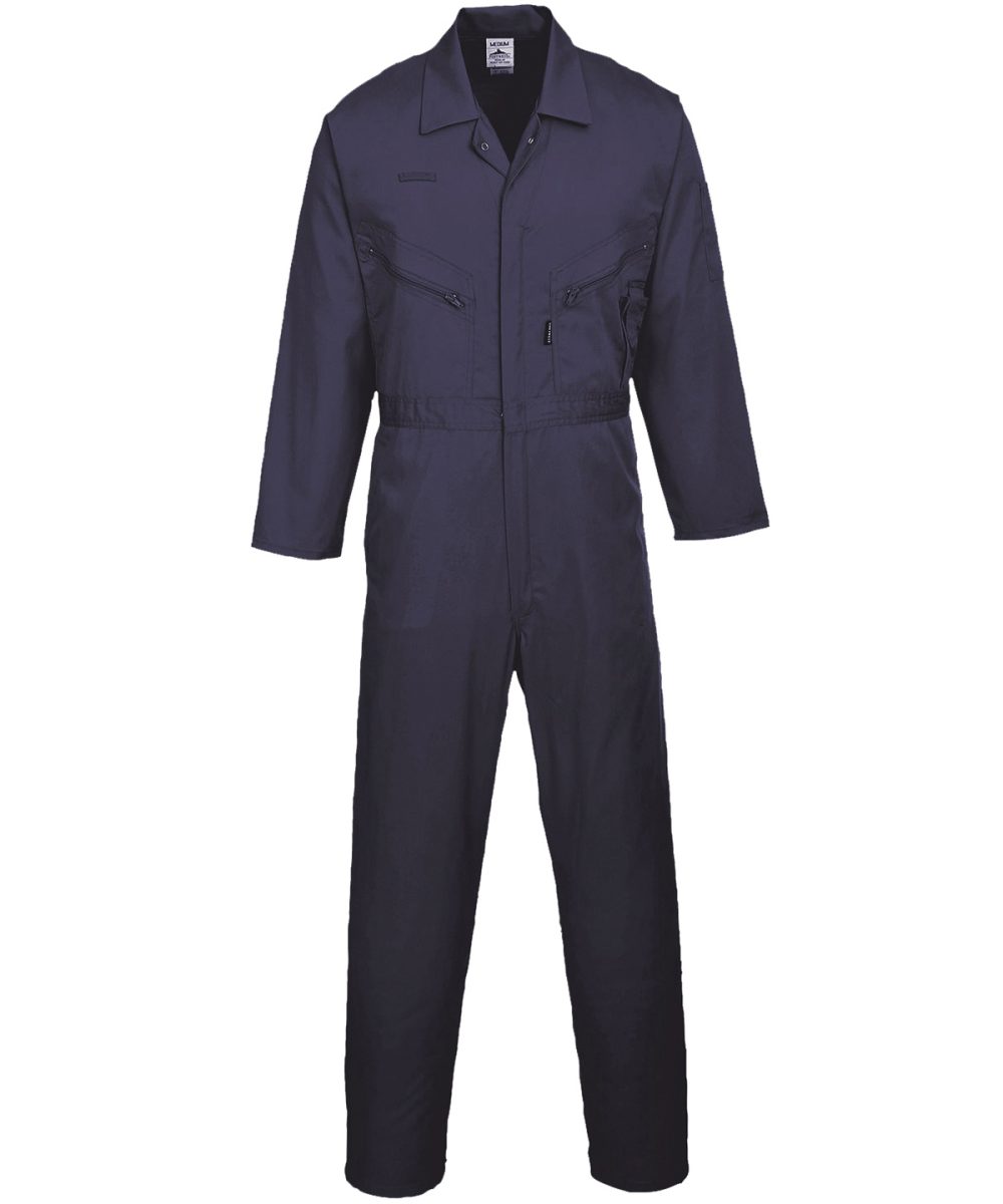 Navy Liverpool zip coverall (C813)