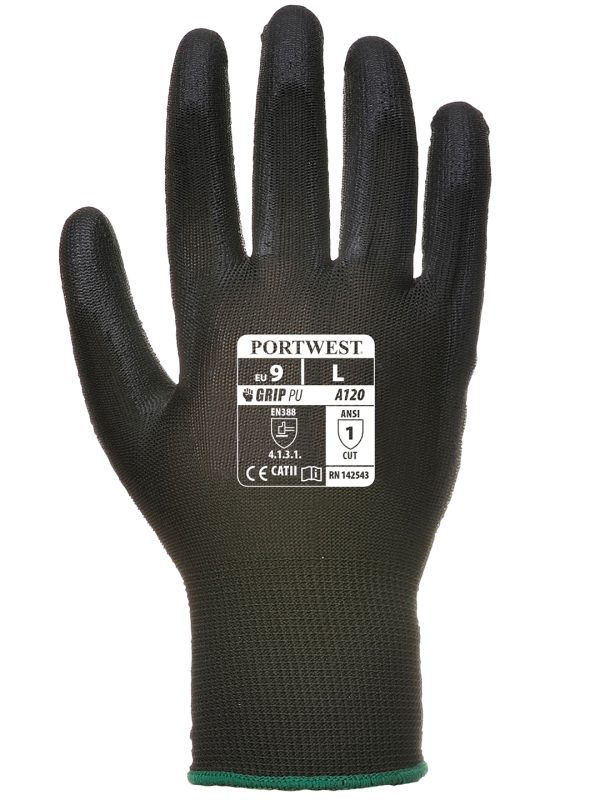 Black PU palm glove (A120)