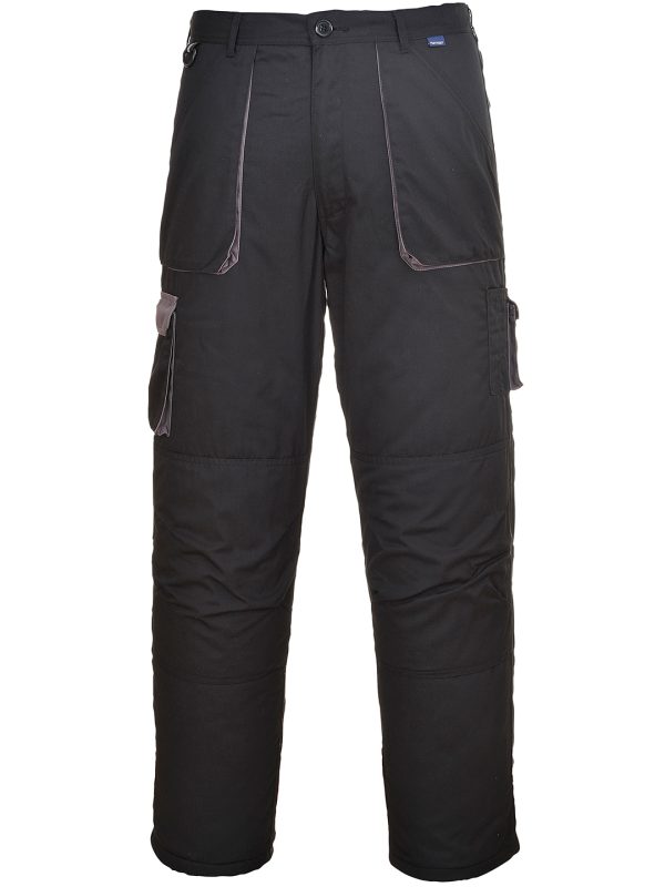 Black/Grey Portwest Texo contrast trousers (TX11)