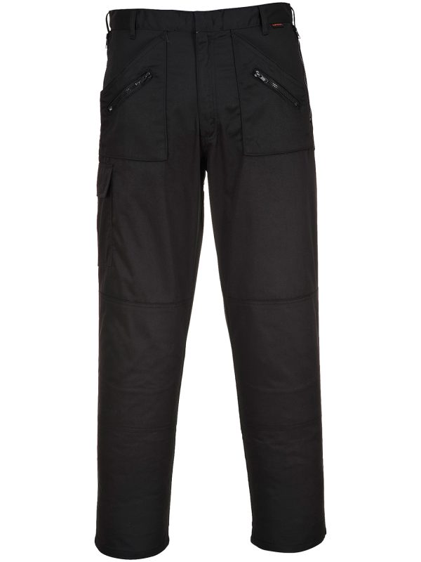 Black Action trousers (S887) regular fit