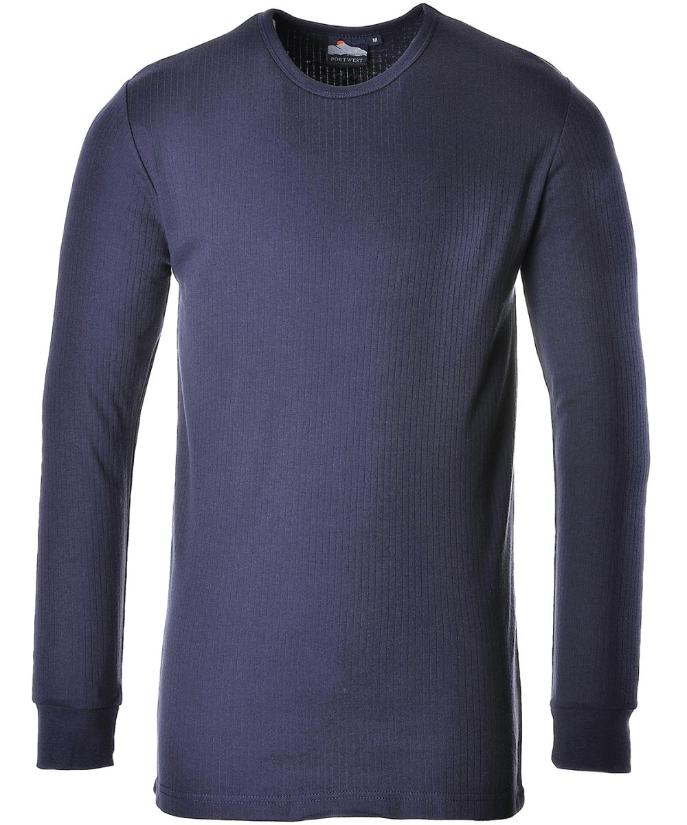 Navy Thermal t-shirt long sleeved (B123)