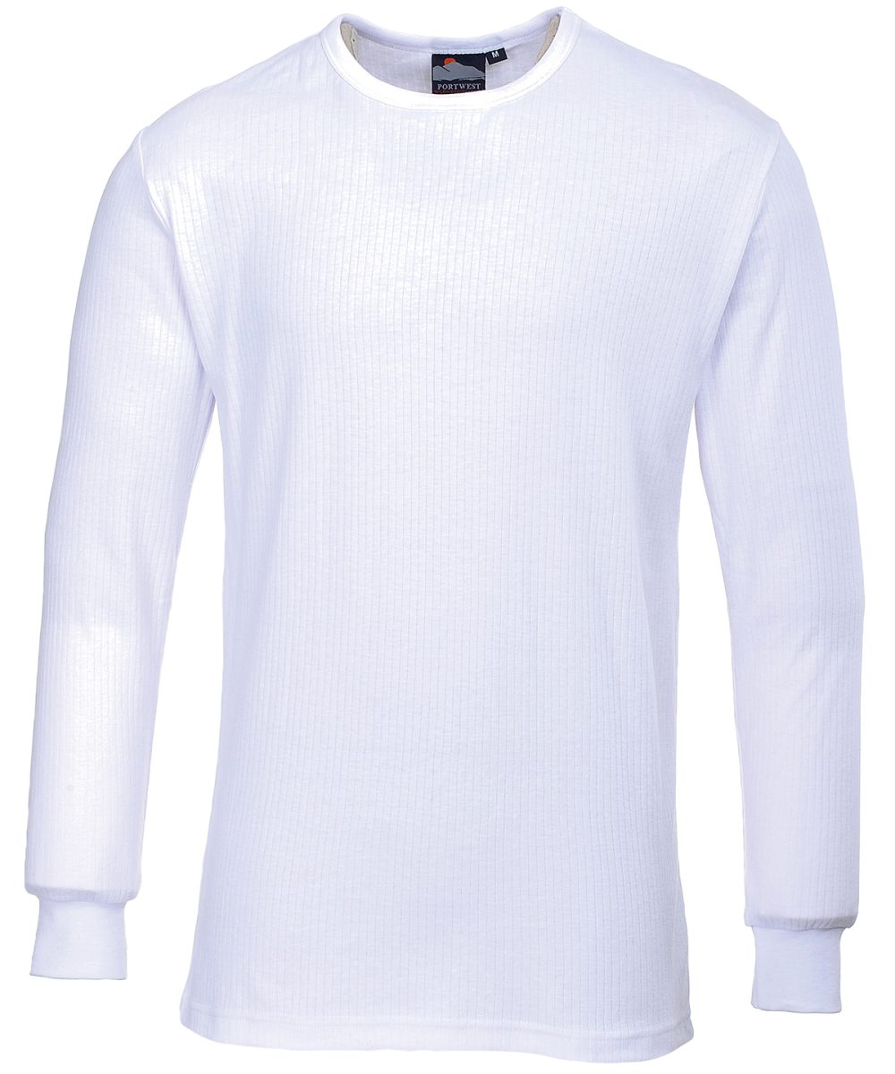 White Thermal t-shirt long sleeved (B123)