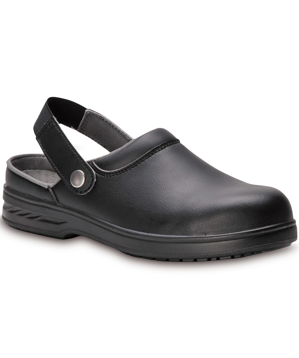 Black Steelite safety clog SB (FW82)