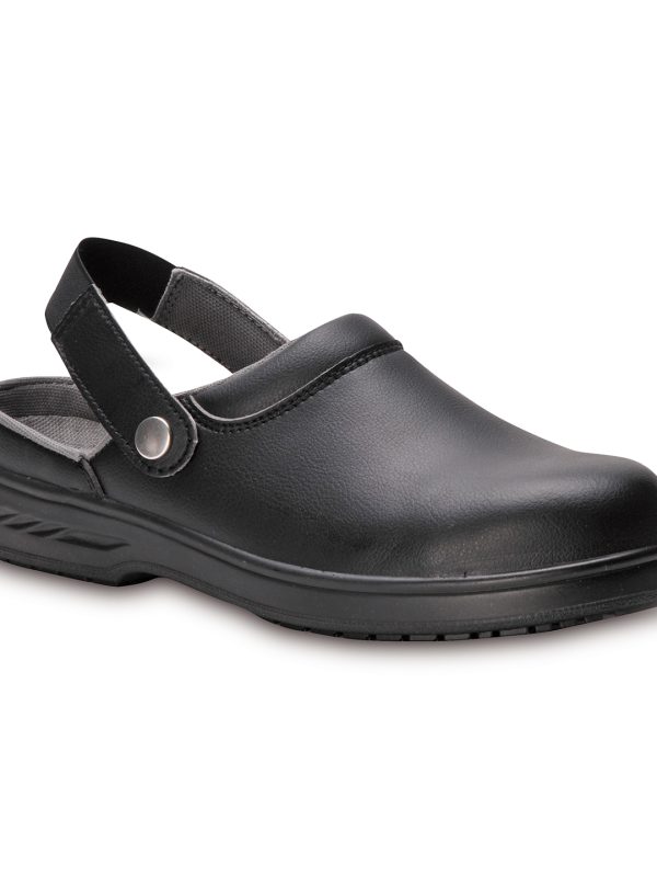 Black Steelite safety clog SB (FW82)