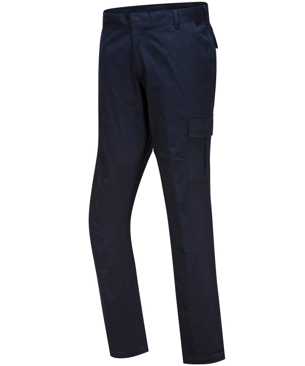 Dark Navy Stretch slim combat trousers (S231) slim fit